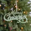 Feliz Navidad Letrero de carta de Navidad Accesorios para árbol de Navidad Colgantes decorativos Guirnalda Enredadera de Navidad Transfronterizo