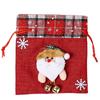 Novo saco de presente de Natal linho de Natal Bell cartoon saco de presente saco de doces saco de presente decorações de Natal