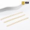 Cadena extendida de oro de 14K chapada en oro de alto color cadena de cola de oro real de 5 cm pulsera hecha a mano diy joyería de perlas collar alargado