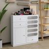 Vitrina para Salón de Uñas, Gabinete para Uñas, Gabinete de Pie, Gabinete de Almacenamiento para Esmaltes de Uñas y Pegamentos, Gabinete de Pared, Placa de Colores de Esmalte de Uñas, Gabinete Lateral para Uñas