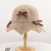 Sombrero de pescador de lana de alpaca tejido Melard para mujer, cálido de otoño, adelgazante, moderno