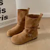 Botines cortos retro estilo Birkenstock de dos vías para mujer, nueva colección otoño 2026, versátiles, modernos y populares, botas de moda estilo Martin