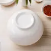 Tigela Redonda de Cerâmica para Arroz, Tigela Pequena, Tigela para Sopa de Macarrão, Tigela para Sopa de Vermicelli, Hotel Restaurante, Artesanato com Cor Sob Esmalte, Porcelana Branca
