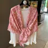Pañuelo Chal de Seda Delgado Estilo Coreano Femenino para Verano para Mujer Pañuelo para la Cabeza Fresco y Versátil Ropa de Abrigo Bufanda de Algodón y Lino a la Moda