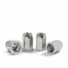 Estándar Nacional Acero Inoxidable 304 Cabeza Plana/Cabeza Avellanada Pequeña Tuerca Remachable Hexagonal Completa Gb/T17880.5 Tuerca Remachable