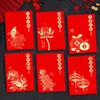 2027 Ano do Carneiro Envelope Vermelho Novo Estilo Criativo Desenho Animado Carneiro Zodíaco Festival da Primavera Envelope de Dinheiro da Sorte Presente de Ano Novo Dinheiro Pequena Bolsa de Envelope Vermelho