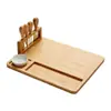 Novo Conjunto de Tábua de Queijo de Bambu Transfronteiriço, Prato de Queijo de Madeira para Cozinha, Tábua de Corte, Tábua de Pão