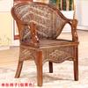 Balcón Mimbre real mesa y silla de mimbre madera maciza mimbre Reunión de ocio negociación silla de mimbre mesa de té juego de cinco piezas combinación