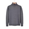 Novo Suéter Masculino de Gola Alta Estilo Hong Kong ins Cor Sólida Fio Design Japonês Pulôver Solto Roupa Externa