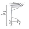 Transpaleta de acero inoxidable 304, carro de almacenamiento para instrumentos de tratamiento médico, de una sola varilla, doble y de cuatro varillas, con elevación para palés quirúrgicos.