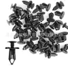 Hebilla de plástico de expansión tipo empuje para parachoques y guardabarros de coche, remache universal de 8 mm, paquete de 100 piezas