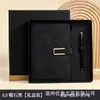 Wenzhou Fivela em U Caderno de Negócios A5 Pele Caderno Espessado Empresa Em estoque Atacado Logotipo Personalizável