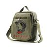 Bolsa Retro para Servir al Pueblo, Bolsa Estrella Roja, Bolso Cruzado de Lona Lei Feng, Bolso de Hombro Nostálgico Estrella Roja Verde, Venta al por Mayor por Fabricante