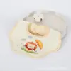 Baberos de Pétalo para Bebé, Tela de Crepé de Algodón Puro, Transpirable, Toalla de Saliva con Estampado Único, Babero Antivómito para Recién Nacido