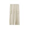 [Oufan] 9278 Estilo Coreano Ropa de Trabajo Cintura Alta Pantalones Casuales para Mujer Verano 2023 Delgados Adelgazantes Sueltos