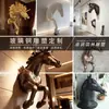 Escultura Personalizada de Cabeza de Caballo de Fibra de Vidrio, Adorno de Caballo de Medio Cuerpo Creativo y Sencillo para Decoración de Exteriores, Vestíbulo de Hotel y Oficina de Ventas