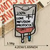 Parches bordados originales de la serie de café peculiar, parches de infusión con temática de café para ropa y bolsos, parches termoadhesivos para manualidades