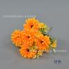 Ramo de simulación de flores de caléndula, crisantemo solar, corona DIY, decoración para el hogar, centro comercial, diseño paisajístico