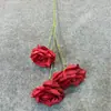 3 Rosas de Diamante sin Hojas, Arreglos Florales para Exhibición en el Suelo, Cascada de Rosas, Mar de Flores, Pared de Flores, Materiales Florales para Bodas