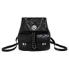 Mochila de Cadena Grande de Moda Versátil para Mujer Disney/Disney con Patrón de Diamantes 429