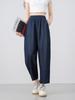 Pantalones de Retazos de Zanahoria de Verano Personalizados, Sueltos y Cómodos, Pantalones Acampanados Cropped de Estilo Artístico, Pantalones Harem Adelgazantes para Figuras Pequeñas