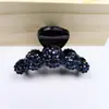 Presilha de Cabelo para Volume Médio, Nova 2025 Coreana com Strass Elegante, Moda Presilha para Prender Metade do Cabelo na Parte de Trás da Cabeça