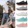 Sapatos Esportivos Casuais Plus Size Transfronteiriços Sapatos com Biqueira Larga Sola Macia Antiderrapante Sapatos para Caminhada Tendência da Moda Tecido Voador Respirável Sapatos para Casais