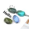 Cuentas Acrílicas Personalizadas de Forma Irregular Cuentas de Color Tinta Accesorios para Cadena de Teléfono Hechos a Mano para DIY