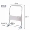 Mango plegable, mango engrosado, mango de arrastre, carrito de plataforma plana, mopa, mango de mopa de empuje de plástico, accesorios para barra de tracción de carrito
