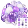 Set de Globos de Látex Transfronterizo de 12 pulgadas Globos Redondos con Lentejuelas Fiesta Niña Día de San Valentín Boda Globos para Fiesta