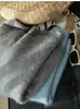 Zhengqi Roupa Especial/Lã Escovada Manga Curta Não Coça Sem Costura Gola Redonda Malha Blusa Manga Média para Mulheres Início do Outono
