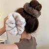 Diadema de Felpa Imitación de Visón para Otoño e Invierno, Diadema Peluda de Lujo para Celebridad de Internet, Nuevo Coletero 2025, Accesorios para el Cabello