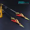 Versión retráctil grande periférica del juego King Pesticida, modelo de arma Han Xinfeiheng Bai Longyin, todos los adornos de metal.