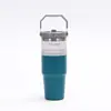 Copo Térmico de Aço Inoxidável 304 Transfronteiriço 30oz com Alça para Carro, Camada Dupla a Vácuo, Copo de Gelo, Copo Térmico Esportivo, de Viagem, de Negócios