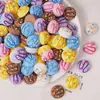 Pan de Chocolate Simulado, Tartaletas de Huevo, Galletas, Juguetes de Comida, Juguetes Hechos a Mano para Armar, Accesorios de Resina, Adornos Miniatura Tridimensionales