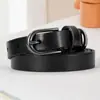 Cinturón de Piel de Vacuno de Capa Superior en Stock para Mujer, Versátil Moda Tendencia Casual Estilo Coreano Piel Genuina Hebilla de Pin Personalidad