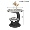 Mesa auxiliar de lujo ligero, mesa lateral para sofá de sala de estar, mesa redonda pequeña para balcón, mesa creativa de alta gama, mesa de café pequeña para uso doméstico, otros