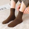 Directamente del fabricante: Calcetines hasta la pantorrilla, Calcetines holgados, Calcetines térmicos unisex, Calcetines de nieve acanalados de algodón y cachemir, Forrados de felpa