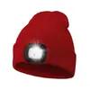 Chapéu de Lã com Iluminação LED Quente Popular da Amazon Chapéu para Viagem Noturna Chapéu de Pesca Chapéu de Lã com LED Luminoso Outdoor