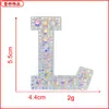 En stock color blanco parche con letras de pedrería pegatinas de tela accesorios para ropa fabricantes de accesorios suministro directo