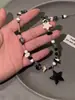Collar de Cuentas de Estrella Serie Negra, Gama Alta, Lindo, Dulce y Fresco, Cadena para Clavícula, Accesorio de Dopamina, Diseño de Nicho, Versátil