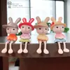 Muñeca Sólida de PVC Conejo de Dibujos Animados Micro Paisaje Escritorio Coche Pequeños Adornos DIY Suculenta Decoración de Jardinería Paisajismo