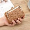 Nova Carteira Moda Feminina Zíper Curta Porta-Moedas Grande Capacidade Porta-Moedas com Clipe Bolsa Porta-Cartões com Múltiplos Compartimentos Carteira