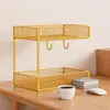 Prateleira de Armazenamento de Lanches de Grande Capacidade para Mesa Prateleira de Armazenamento Multicamadas para Bancada Porta-Copos de Água Porta-Copos de Chá Organizador de Sachês de Chá