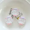 Accesorios de resina con hielo, cabeza de elefante de dibujos animados, cabeza de oso, cabeza de conejo, joyería DIY, materiales decorativos semiacabados hechos a mano