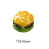 Juguete de Comida Artificial DIY Accesorios de Resina para Hamburguesa Decoración de Funda de Teléfono con Pegamento de Crema DIY Materiales Combinados Resina Epoxi