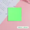 Cor em estoque nota adesiva transparente fofa PET à prova d'água nota translúcida filme fluorescente não cobre adesivos de índice atacado
