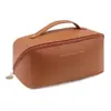 Bolsa Cosmética de PU para Mujer 2025 Nueva Portátil de Gran Capacidad Bolsa Portátil para Guardar Pinceles de Maquillaje Neceser de Viaje