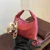 Bolsa de Mão Estilo Maillard de Alta Qualidade para Mulheres, Bolsa de Ombro Vintage Outono/Inverno 2026, Bolsa Transversal Dumpling para o Dia a Dia