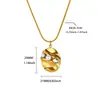 Collar Colgante de Perla y Lazo Transfronterizo Europeo y Americano para Mujer, Acero de Titanio Chapado en Oro de 18 Quilates, Colgante Personalizado Estilo Retro Francés Elegante